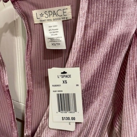 🤖 440. L*Space Ruby Dress Velvet NWT Retail $130 - Picture 5 of 6